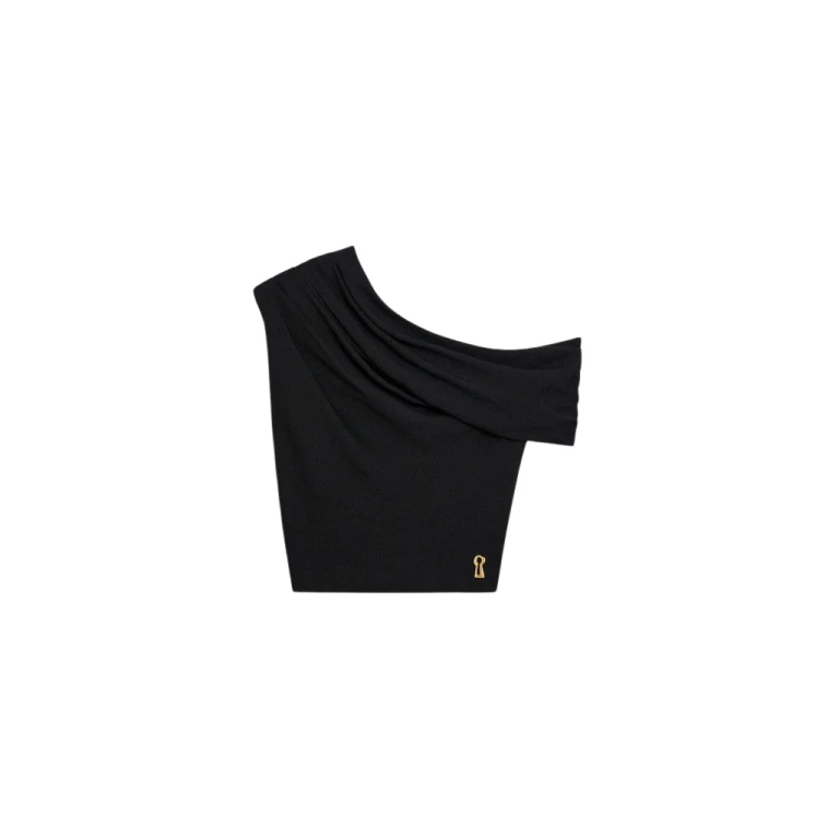 Schiaparelli Asymmetrical Draped Top Tops in Schiaparelli Authentic Luxury Fashion at Luxury Shoes 