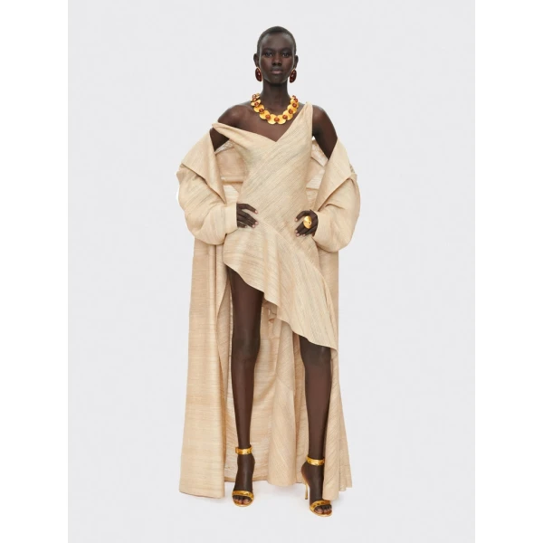 Schiaparelli Asymmetrical Ruffled Dress Dresses in Schiaparelli Authentic Luxury Fashion at Luxury Shoes 