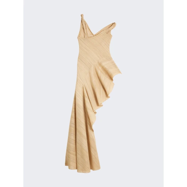 Schiaparelli Asymmetrical Ruffled Dress Dresses in Schiaparelli Authentic Luxury Fashion at Luxury Shoes 