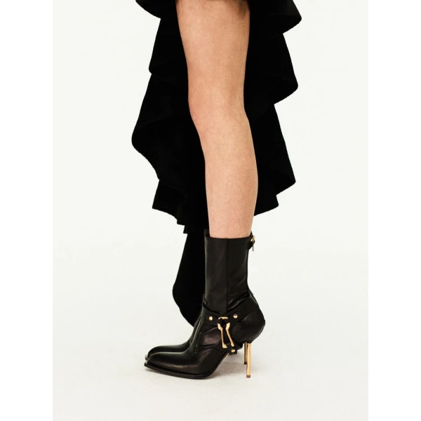 Schiaparelli Asymmetrical Velvet-Effect Knitted Dress Dresses in Schiaparelli Authentic Luxury Fashion at Luxury Shoes 