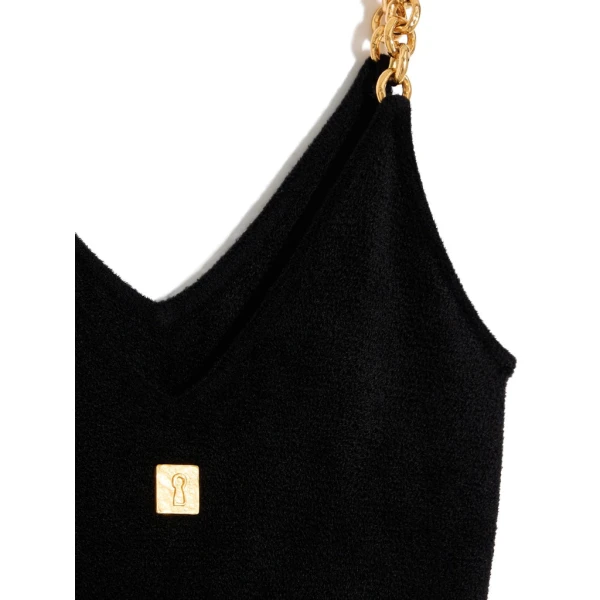 Schiaparelli Asymmetrical Velvet-Effect Knitted Dress Dresses in Schiaparelli Authentic Luxury Fashion at Luxury Shoes 