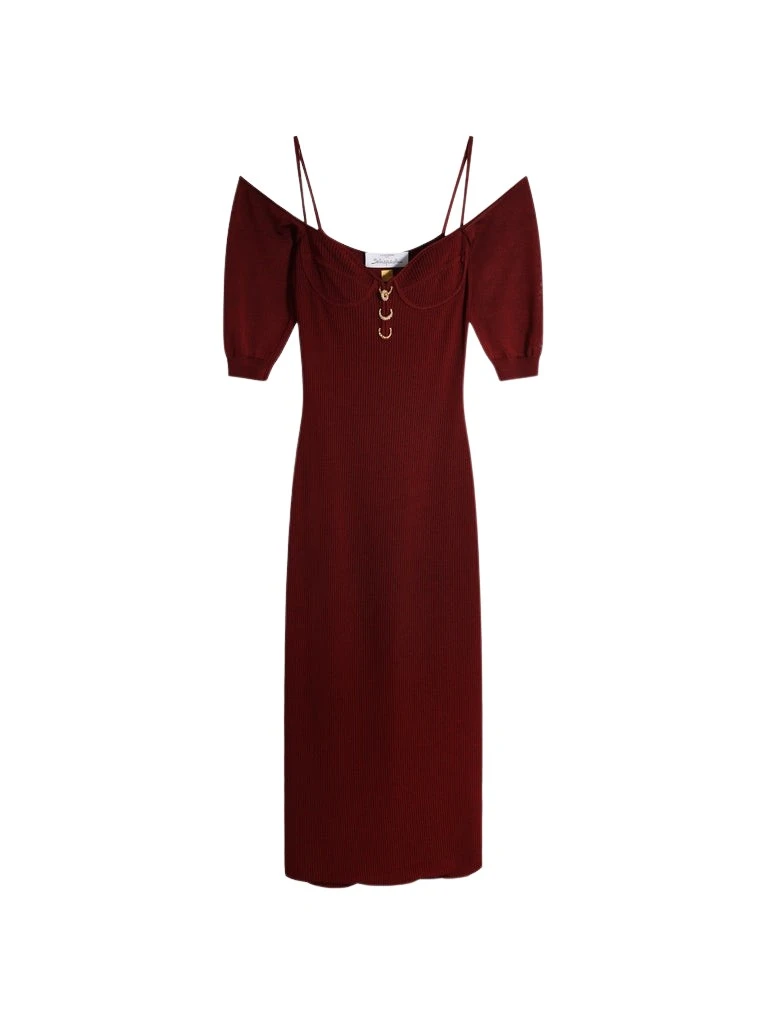 Schiaparelli-Balconette-Dress87467_nobg Schiaparelli Balconette Dress Dresses in Schiaparelli Authentic Luxury Fashion at Luxury Shoes