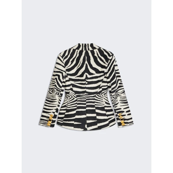 Schiaparelli Basque Zebra Jacket Jackets in Schiaparelli Authentic Luxury Fashion at Luxury Shoes 