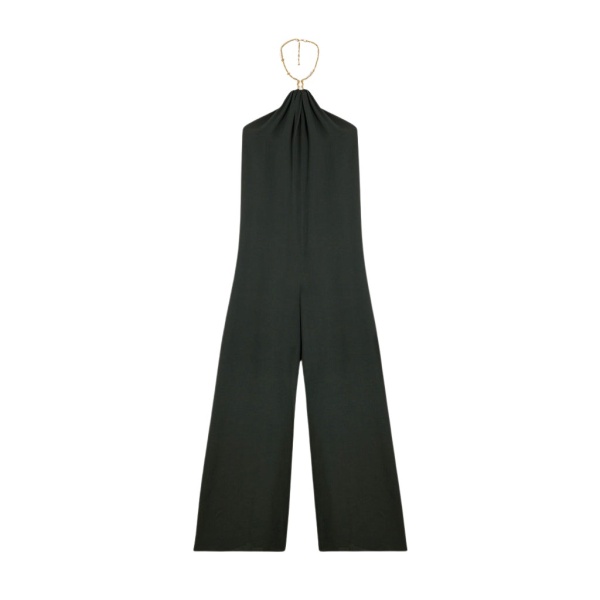 Schiaparelli Bijou Necklace Halterneck Jumpsuit Jumpsuit in Schiaparelli Authentic Luxury Fashion at Luxury Shoes 