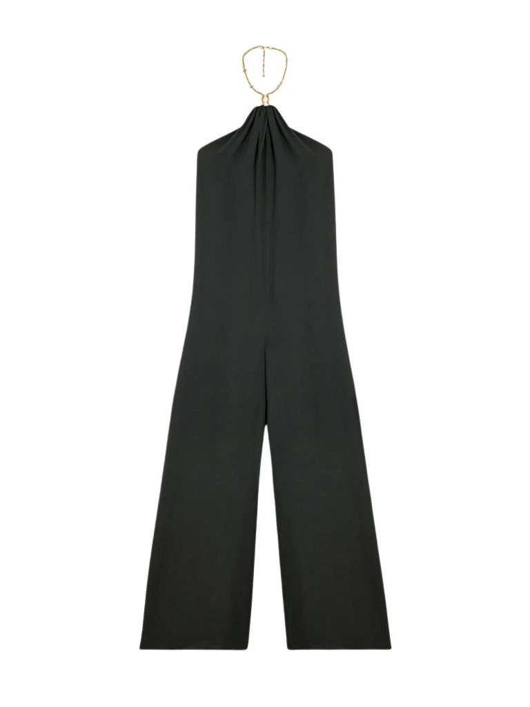 Schiaparelli-Bijou-Necklace-Halterneck-Jumpsuit25963_nobg Schiaparelli Bijou Necklace Halterneck Jumpsuit Jumpsuit in Schiaparelli Authentic Luxury Fashion at Luxury Shoes