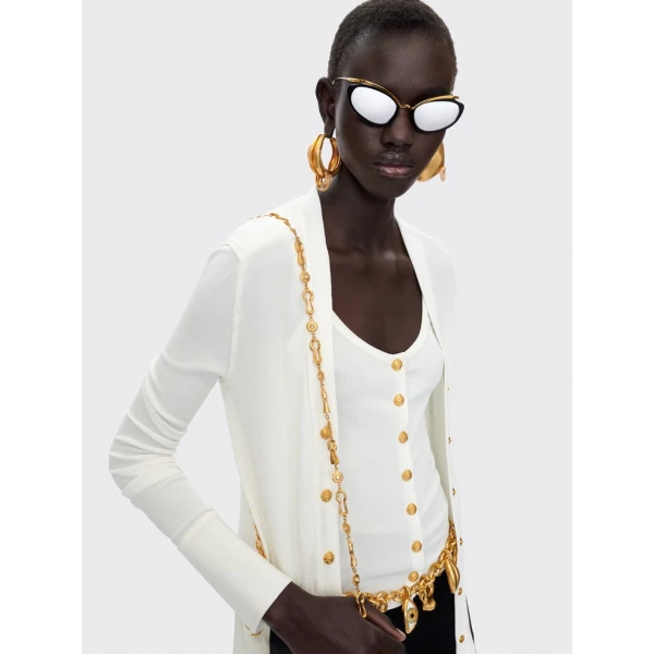 Schiaparelli Bijoux Buttons Cardigan Knitwear in Schiaparelli Authentic Luxury Fashion at Luxury Shoes 