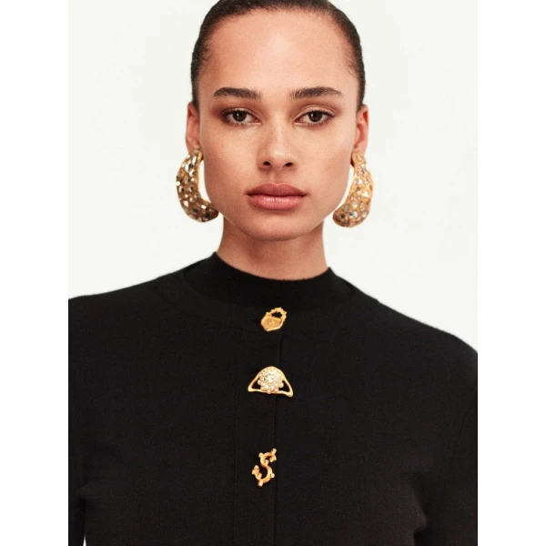 Schiaparelli Bijoux Buttons Cardigan Knitwear in Schiaparelli Authentic Luxury Fashion at Luxury Shoes 
