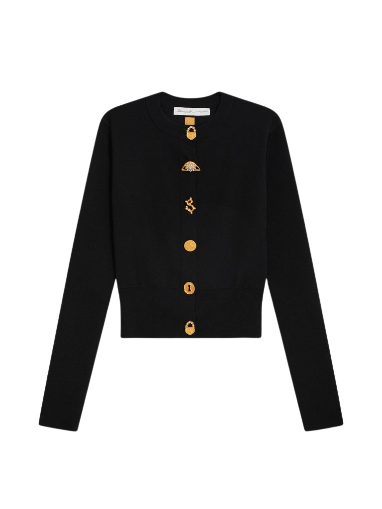 Schiaparelli Bijoux Buttons Cardigan Knitwear in Schiaparelli Authentic Luxury Fashion at Luxury Shoes 