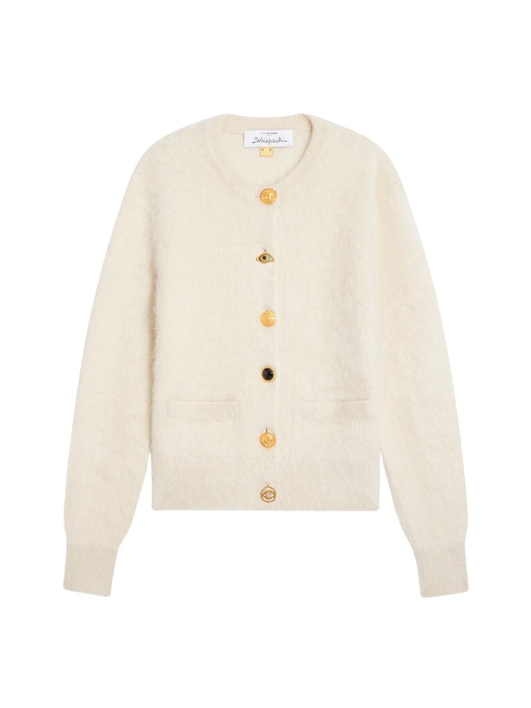 Schiaparelli-Bijoux-Buttons-Cardigan96977_nobg Schiaparelli Bijoux Buttons Cardigan Knitwear in Schiaparelli Authentic Luxury Fashion at Luxury Shoes