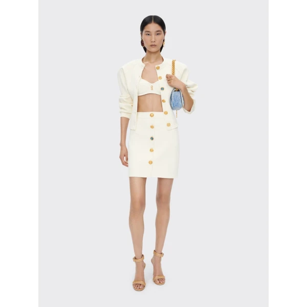 Schiaparelli Bijoux Buttons Miniskirt Skirts in Schiaparelli Authentic Luxury Fashion at Luxury Shoes 
