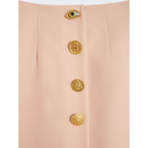 Schiaparelli Bijoux Buttons Pencil Skirt Skirts in Schiaparelli Authentic Luxury Fashion at Luxury Shoes 