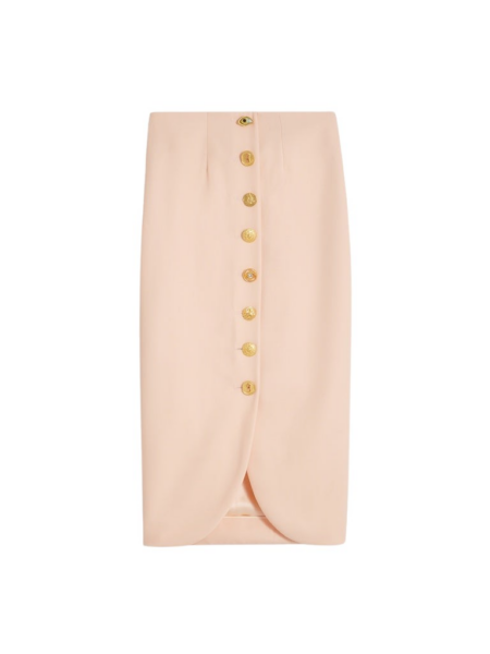 Schiaparelli Bijoux Buttons Pencil Skirt Skirts in Schiaparelli Authentic Luxury Fashion at Luxury Shoes 