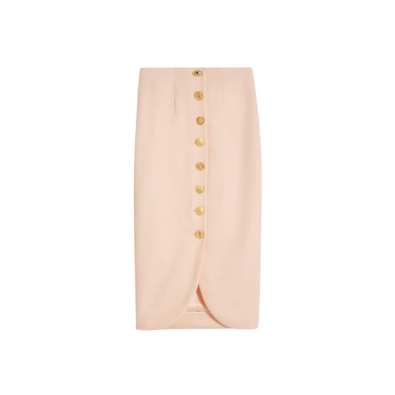 Schiaparelli Bijoux Buttons Pencil Skirt Skirts in Schiaparelli Authentic Luxury Fashion at Luxury Shoes 