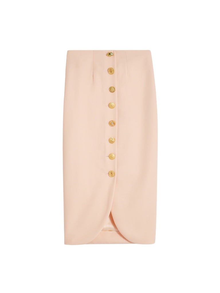 Schiaparelli Bijoux Buttons Pencil Skirt Skirts in Schiaparelli Authentic Luxury Fashion at Luxury Shoes 
