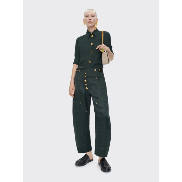Schiaparelli Bijoux Buttons Short-Sleeved Shirt Tops in Schiaparelli Authentic Luxury Fashion at Luxury Shoes 