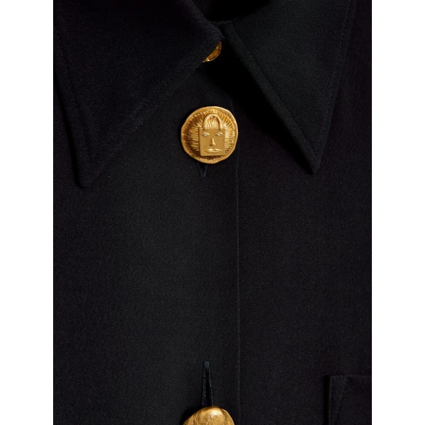 Schiaparelli Bijoux Buttons Short-Sleeved Shirt Tops in Schiaparelli Authentic Luxury Fashion at Luxury Shoes 