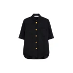 Schiaparelli Bijoux Buttons Short-Sleeved Shirt Tops in Schiaparelli Authentic Luxury Fashion at Luxury Shoes 