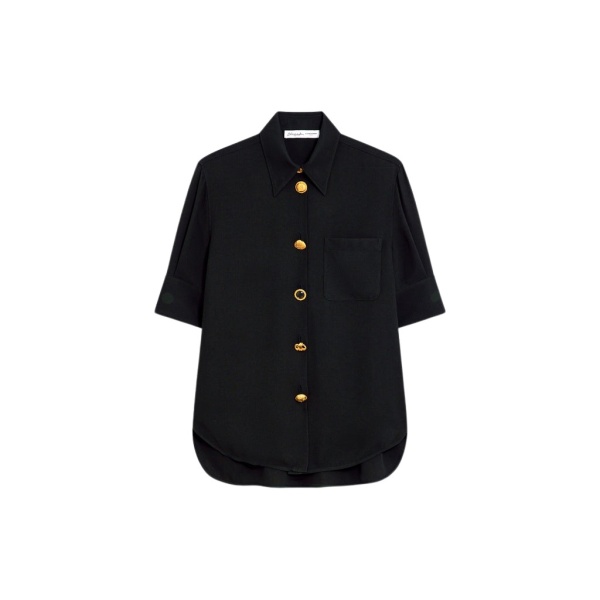 Schiaparelli Bijoux Buttons Short-Sleeved Shirt Tops in Schiaparelli Authentic Luxury Fashion at Luxury Shoes 