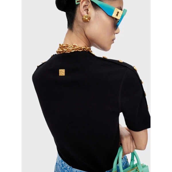 Schiaparelli Bijoux Buttons Sweater Knitwear in Schiaparelli Authentic Luxury Fashion at Luxury Shoes 