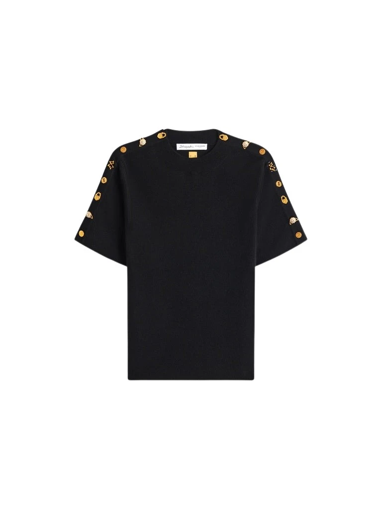 Schiaparelli-Bijoux-Buttons-Sweater-399329_nobg Schiaparelli Bijoux Buttons Sweater Knitwear in Schiaparelli Authentic Luxury Fashion at Luxury Shoes