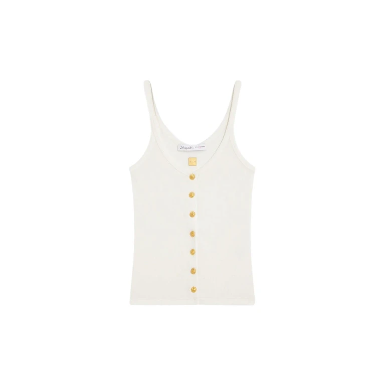 Schiaparelli Bijoux Buttons Tank Top Tops in Schiaparelli Authentic Luxury Fashion at Luxury Shoes 