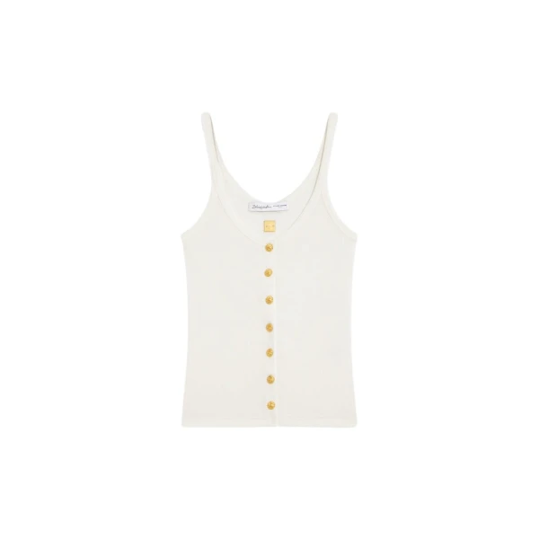 Schiaparelli Bijoux Buttons Tank Top Tops in Schiaparelli Authentic Luxury Fashion at Luxury Shoes 