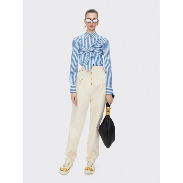 Schiaparelli Bra Striped Shirt Tops in Schiaparelli Authentic Luxury Fashion at Luxury Shoes 