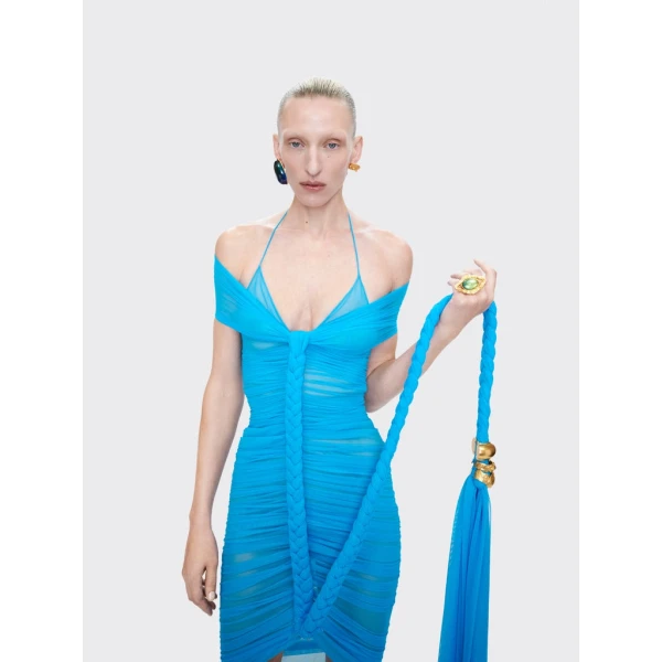 Schiaparelli Braided Ballerina Neckline Dress Dresses in Schiaparelli Authentic Luxury Fashion at Luxury Shoes 