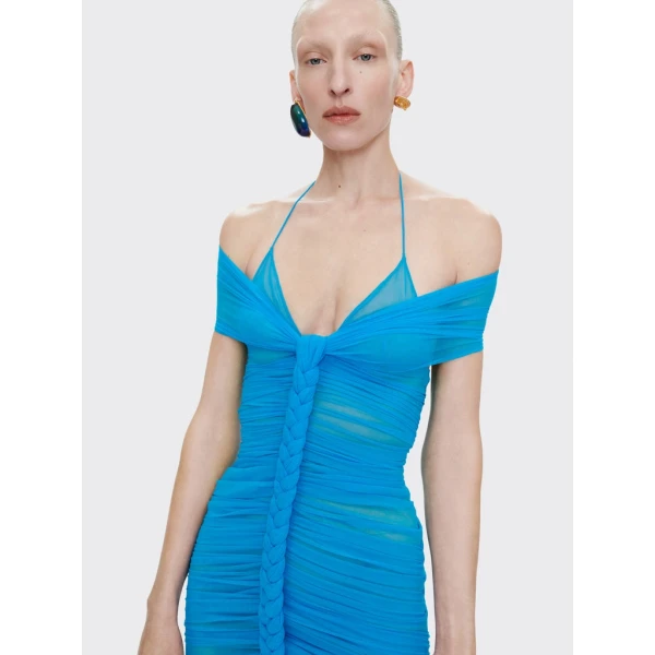 Schiaparelli Braided Ballerina Neckline Dress Dresses in Schiaparelli Authentic Luxury Fashion at Luxury Shoes 
