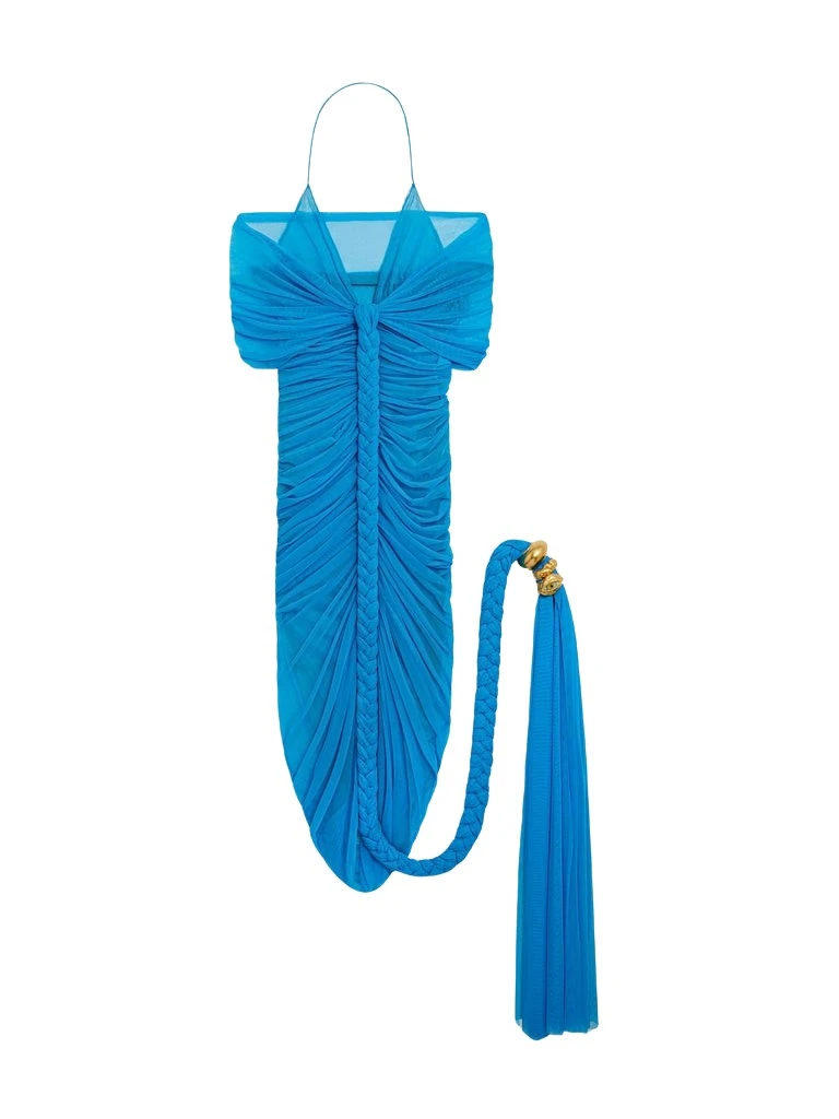 Schiaparelli-Braided-Ballerina-Neckline-Dress22248_nobg Schiaparelli Braided Ballerina Neckline Dress Dresses in Schiaparelli Authentic Luxury Fashion at Luxury Shoes