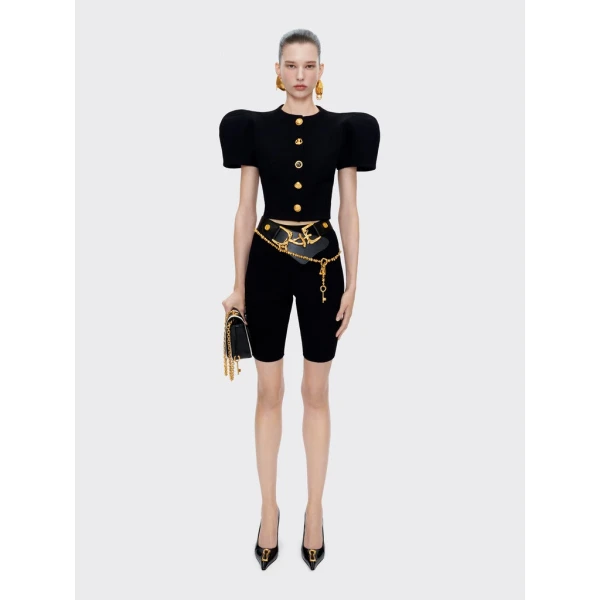 Schiaparelli Broad Shoulder Cardigan Knitwear in Schiaparelli Authentic Luxury Fashion at Luxury Shoes 