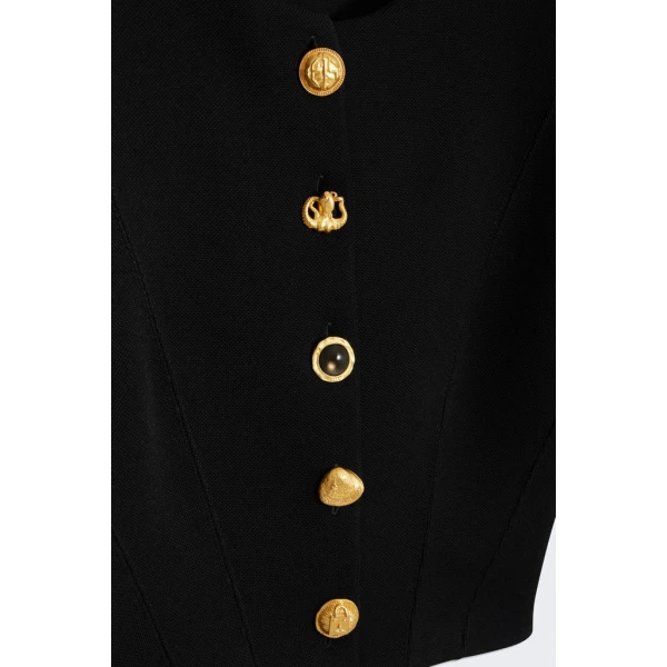 Schiaparelli Broad Shoulder Cardigan Knitwear in Schiaparelli Authentic Luxury Fashion at Luxury Shoes 