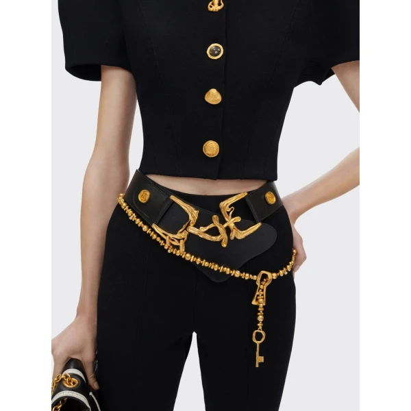 Schiaparelli Broad Shoulder Cardigan Knitwear in Schiaparelli Authentic Luxury Fashion at Luxury Shoes 