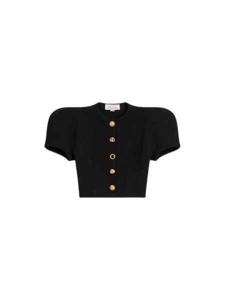 Schiaparelli Broad Shoulder Cardigan Knitwear in Schiaparelli Authentic Luxury Fashion at Luxury Shoes 