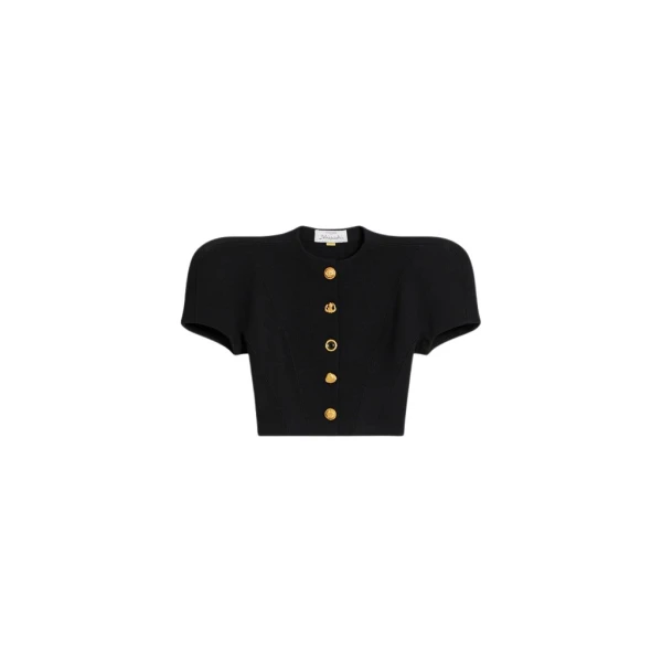 Schiaparelli Broad Shoulder Cardigan Knitwear in Schiaparelli Authentic Luxury Fashion at Luxury Shoes 