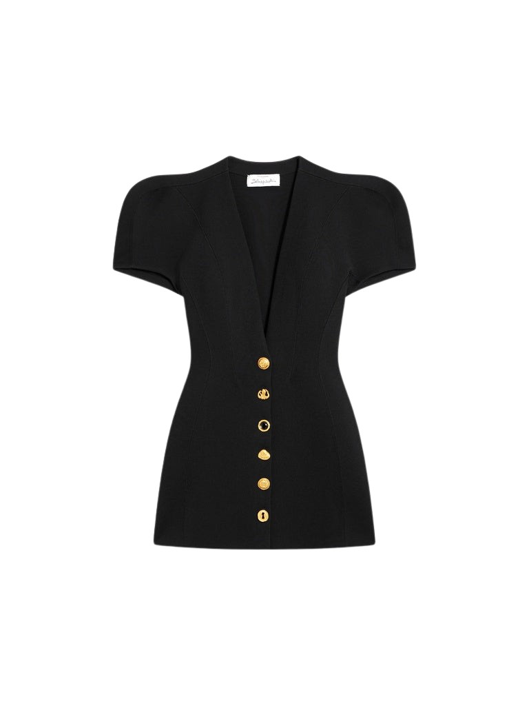Schiaparelli Broad Shoulders Dress Dresses in Schiaparelli Authentic Luxury Fashion at Luxury Shoes 