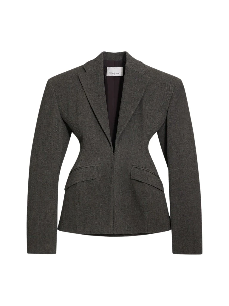Schiaparelli-Broad-Shoulders-Jacket-326279_nobg Schiaparelli Broad Shoulders Jacket Jackets in Schiaparelli Authentic Luxury Fashion at Luxury Shoes