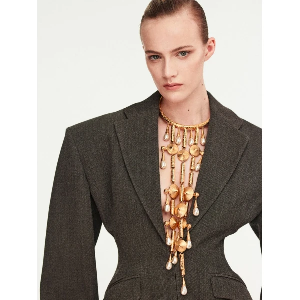Schiaparelli Broad Shoulders Jacket Jackets in Schiaparelli Authentic Luxury Fashion at Luxury Shoes 