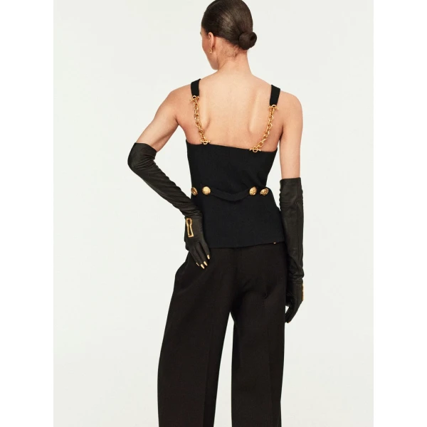 Schiaparelli Chain Bijoux Gilet Jackets in Schiaparelli Authentic Luxury Fashion at Luxury Shoes 
