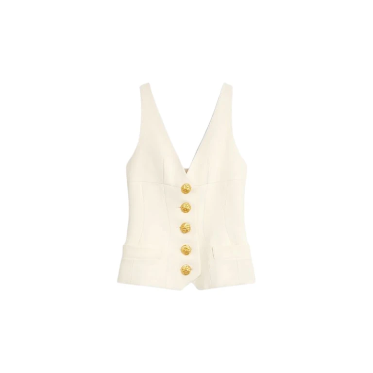 Schiaparelli Chain Bijoux Gilet Tops in Schiaparelli Authentic Luxury Fashion at Luxury Shoes 