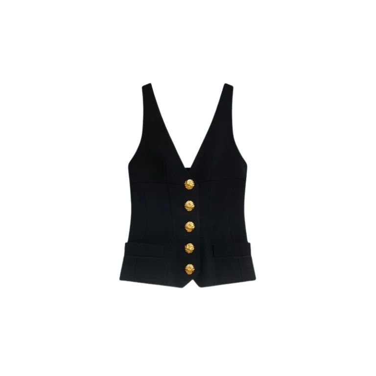 Schiaparelli Chain Bijoux Gilet Tops in Schiaparelli Authentic Luxury Fashion at Luxury Shoes 
