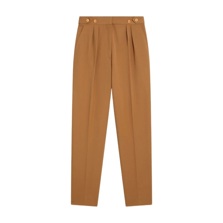Schiaparelli Cigarette Pleated Pants Pants in Schiaparelli Authentic Luxury Fashion at Luxury Shoes 