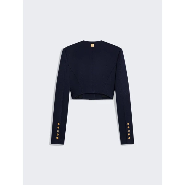 Schiaparelli Collarless Short Jacket Jackets in Schiaparelli Authentic Luxury Fashion at Luxury Shoes 