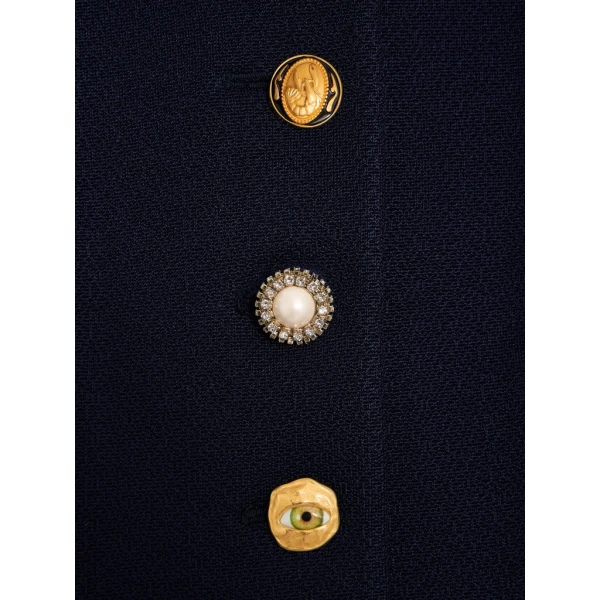Schiaparelli Collarless Short Jacket Jackets in Schiaparelli Authentic Luxury Fashion at Luxury Shoes 