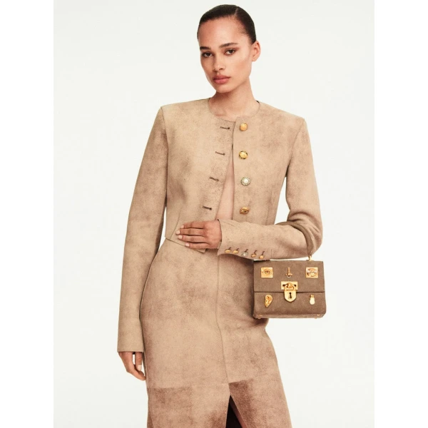 Schiaparelli Collarless Short Jacket Jackets in Schiaparelli Authentic Luxury Fashion at Luxury Shoes 