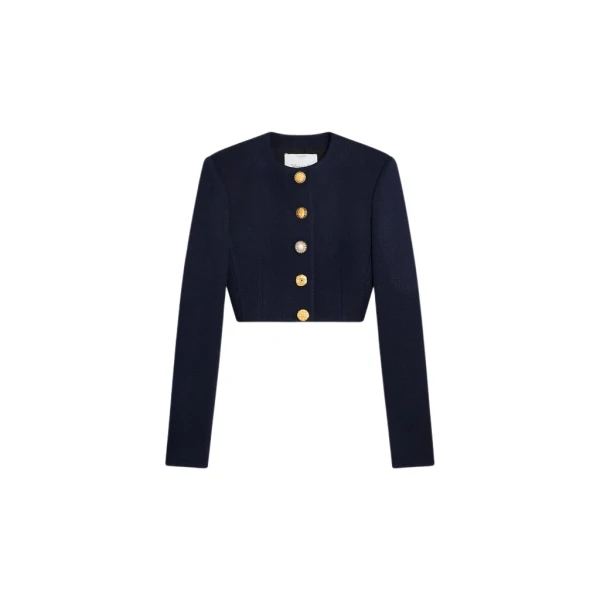Schiaparelli Collarless Short Jacket Jackets in Schiaparelli Authentic Luxury Fashion at Luxury Shoes 