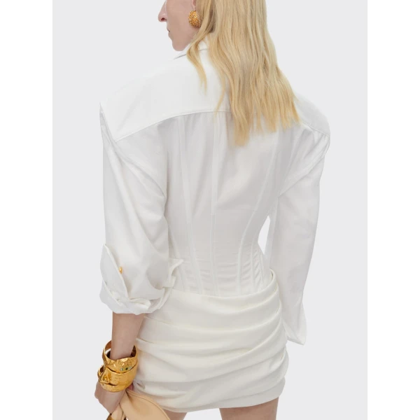 Schiaparelli Corset Shirt Dress Dresses in Schiaparelli Authentic Luxury Fashion at Luxury Shoes 