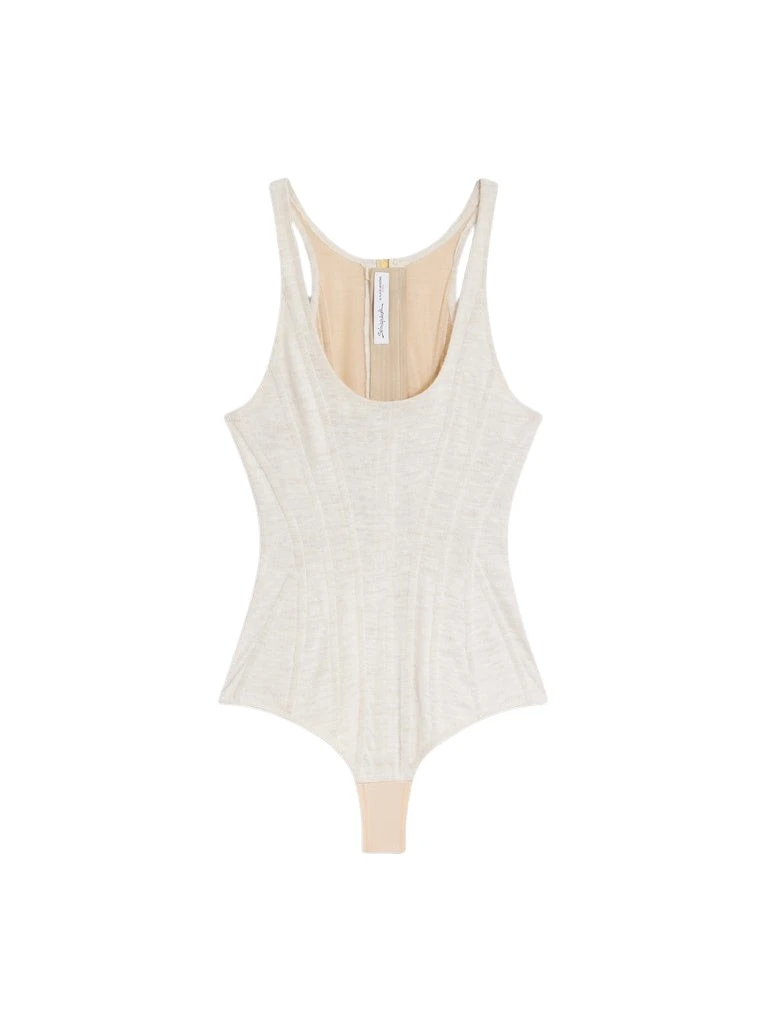 Schiaparelli-Corseted-Bodysuit19133_nobg Schiaparelli Corseted Bodysuit Bodysuit in Schiaparelli Authentic Luxury Fashion at Luxury Shoes