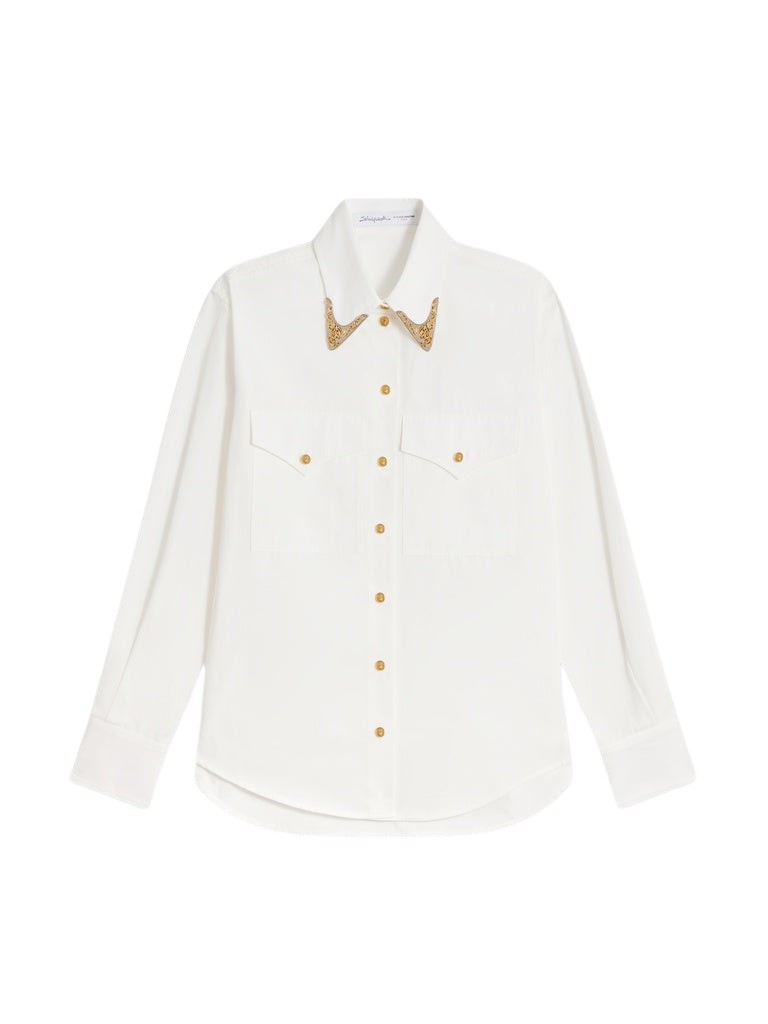 Schiaparelli Cowboy Shirt Tops in Schiaparelli Authentic Luxury Fashion at Luxury Shoes 