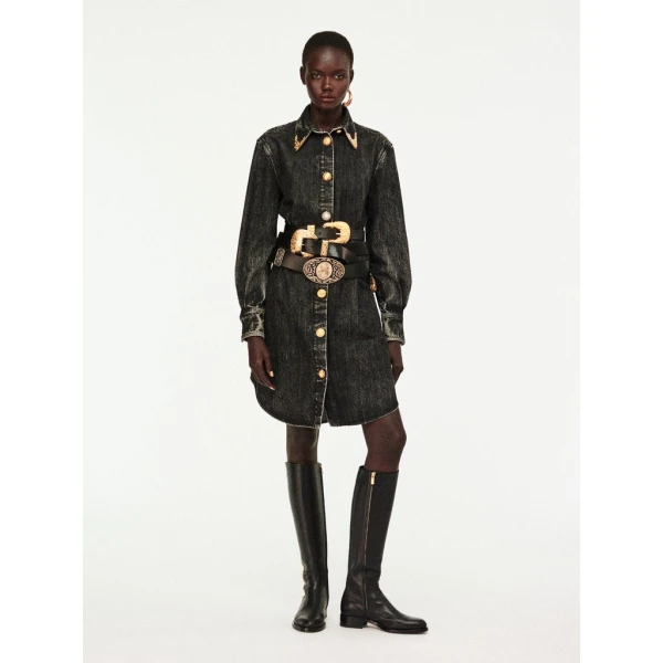 Schiaparelli Cowboy Shirt Dress Dresses in Schiaparelli Authentic Luxury Fashion at Luxury Shoes 